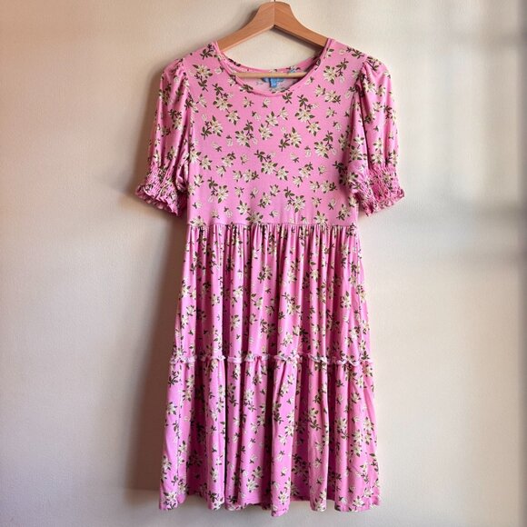 Draper James Pink Magnolia Floral Dress Size XS - Picture 6 of 7